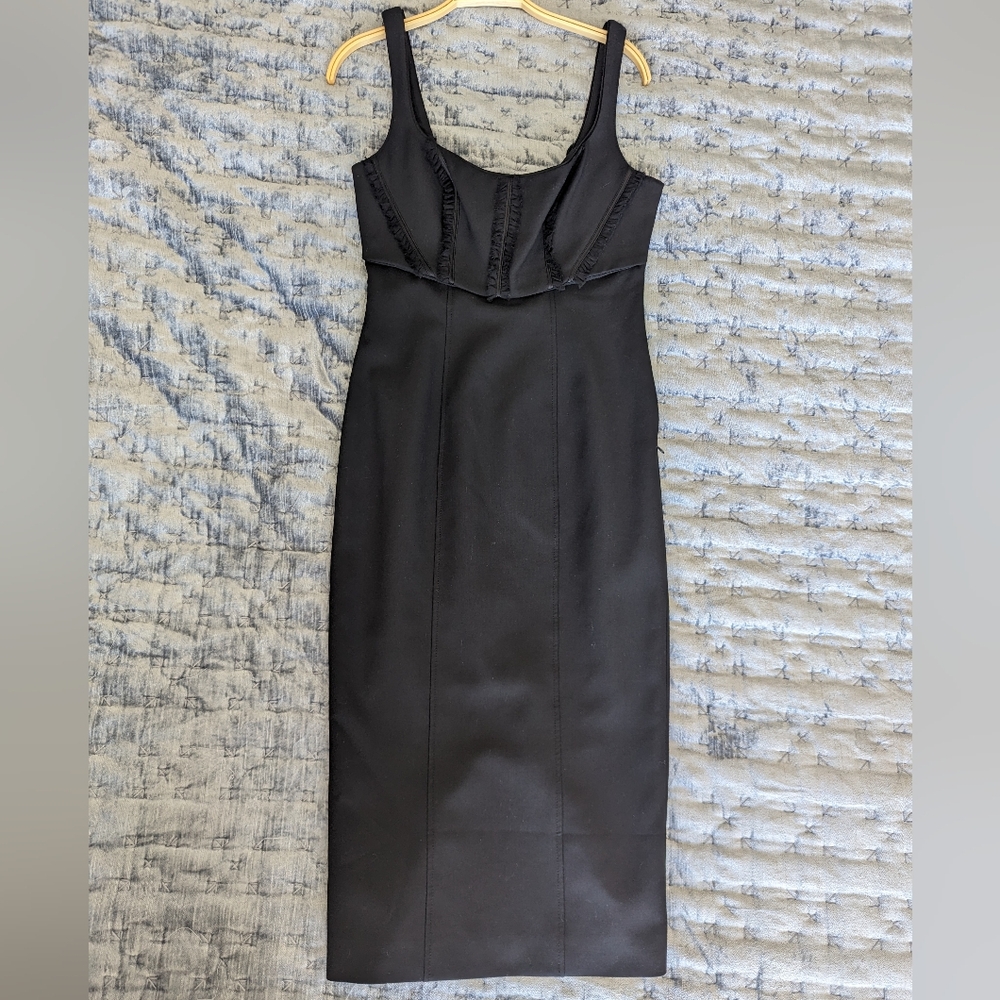 cinq a sept Black Midi Dress